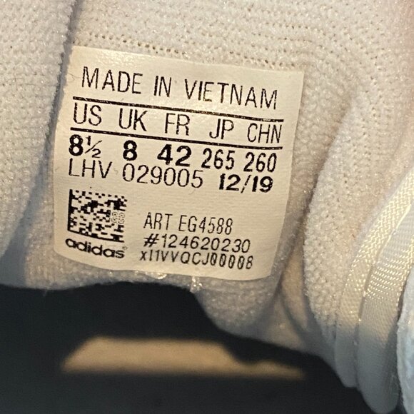 Men's Adidas White/Blue Sneakers EUC - Picture 3 of 7